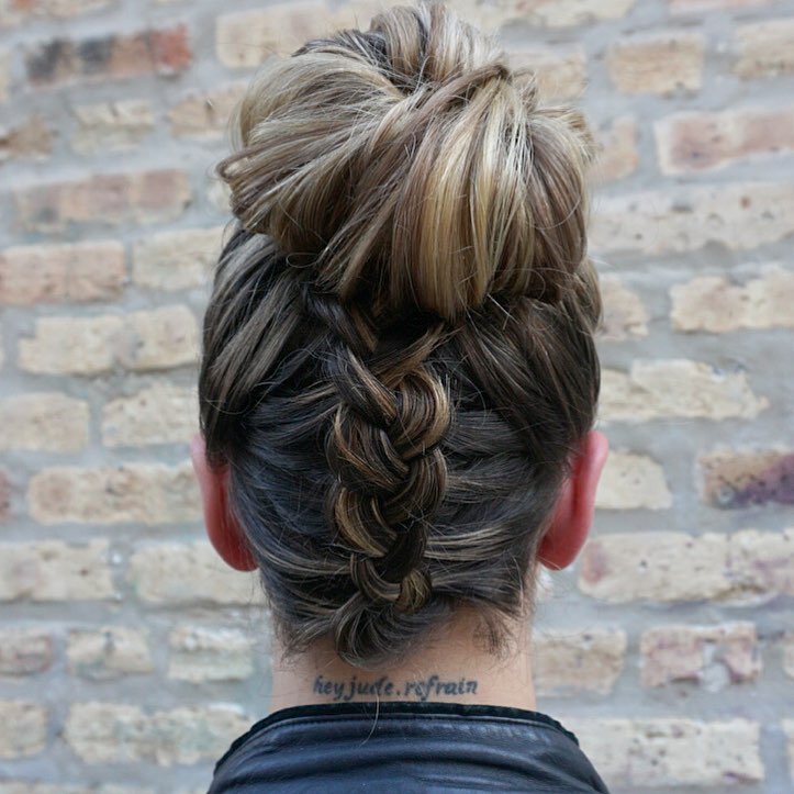 Top 10 Styling Ways With High Buns - Women Hairstyle Tips for Summer - braided high bun