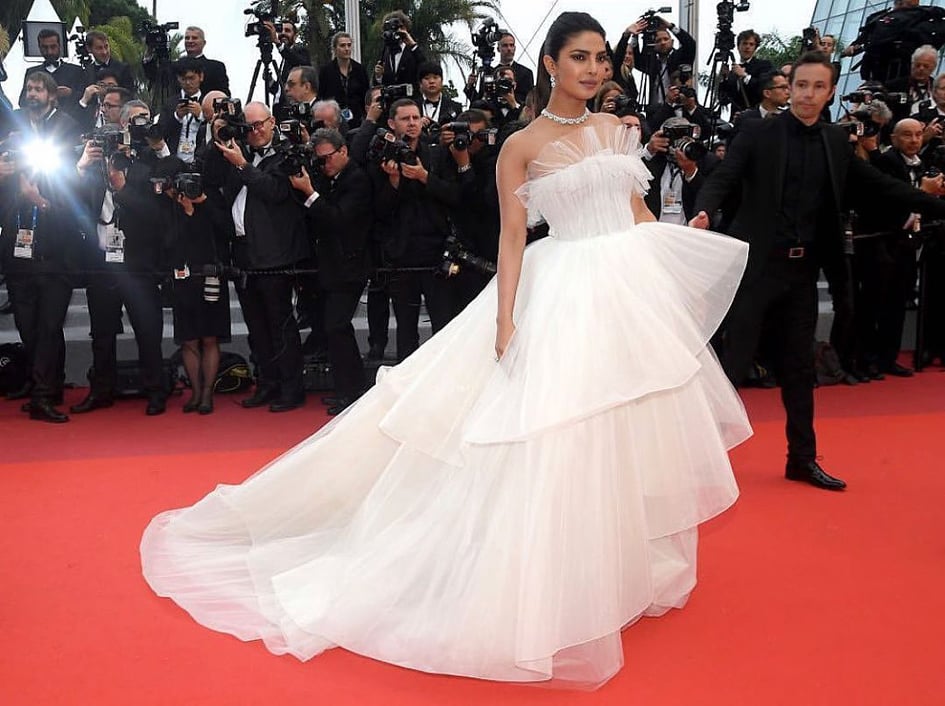 Priyanka Chopra in White gown