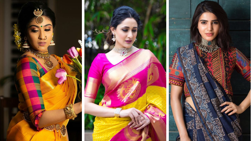 How To Mix and Match Blouse With Your Sarees