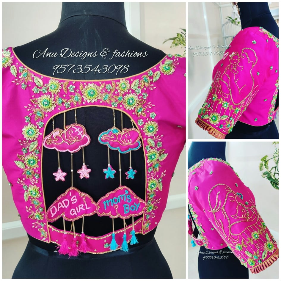 Blouse Designs For Baby Shower
