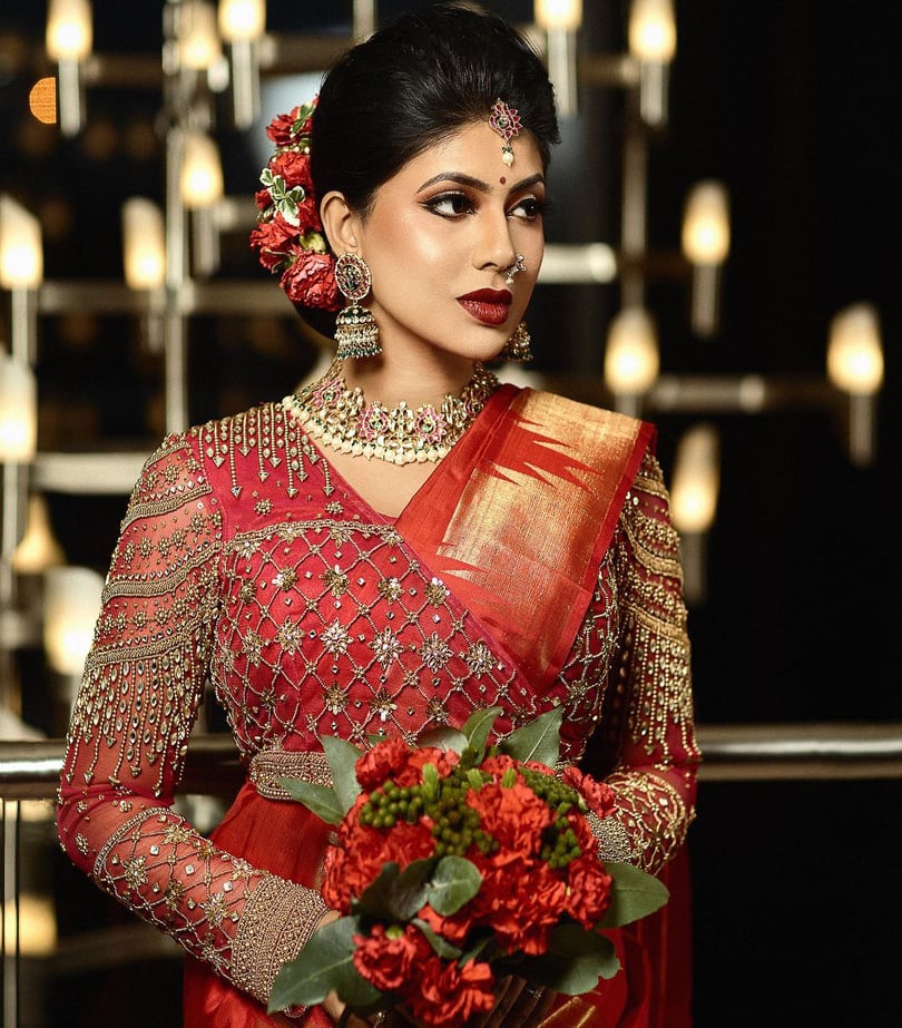 Silk Saree Blouse Designs For Bride