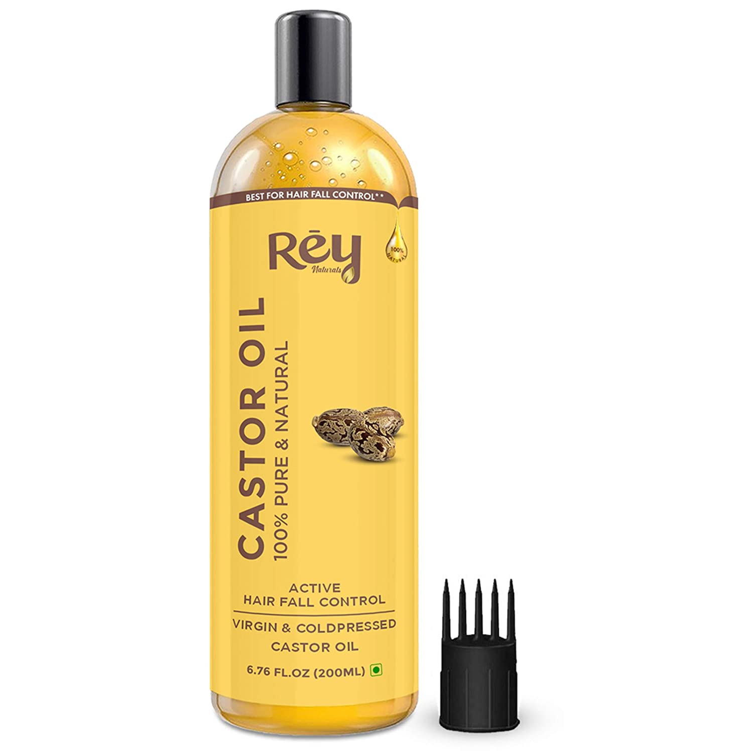 Best Castor Oil Brands - Rey Naturals Premium Cold Pressed Castor Oil
