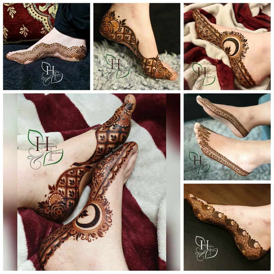 Beautiful Bridal Mehndi Designs for Legs | Stylish Dulhan Mehandi for Feet