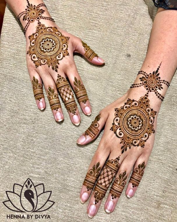 35+ Beautiful and Easy Mehndi Designs For Eid You Must Try - Tikli