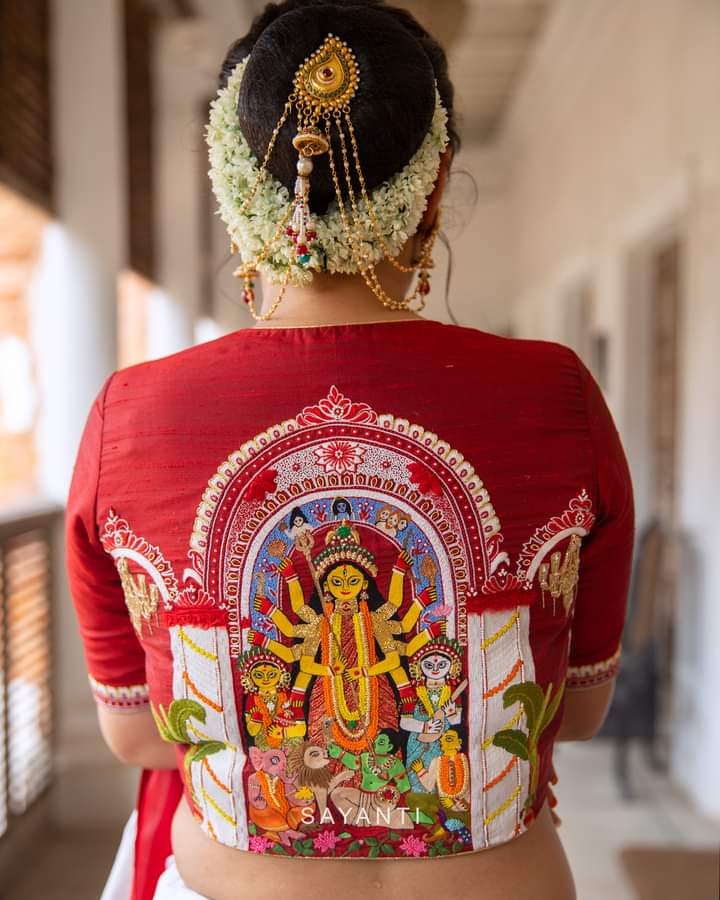 Blouse Designs For Durga Puja