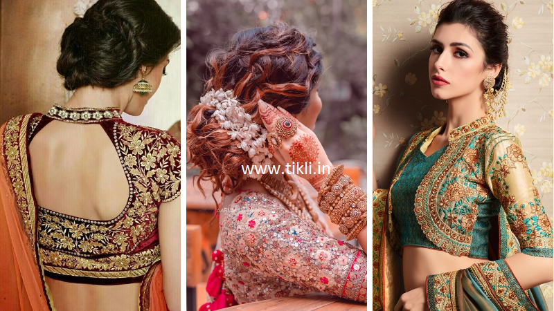 fuchsia pure katan silk saree with power shoulder blouse Design by Neha &  Tarun at Modvey | Modvey