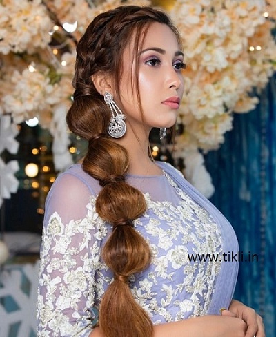 Hairstyle With Gown Dress | Gown hairstyle ideas | Wedding and party  hairstyle - YouTube