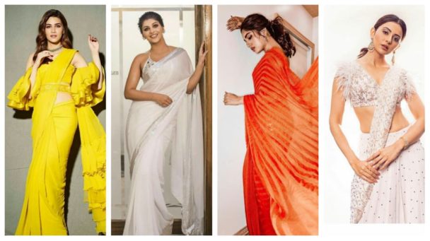 Celebrity Poses In Saree For Photography Ideas - Tikli