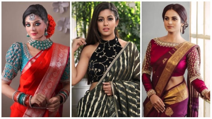 High Neck Blouse Designs To Push Your Saree Game High