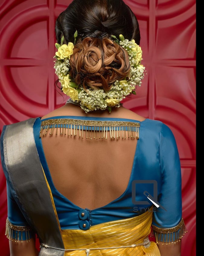linen saree blouse back neck designs | CS026 | Latest saree border design |  Everlasting Offers - AB & Abi Fashions