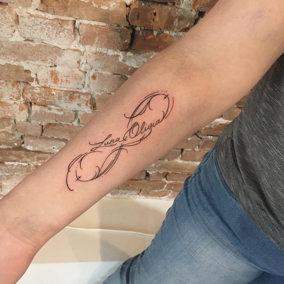 infinity tattoos with strength