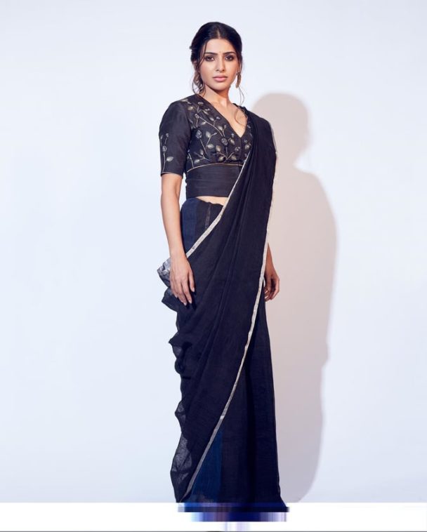 Blouse Designs Ideas To Style a Beautiful Black Saree - Tikli