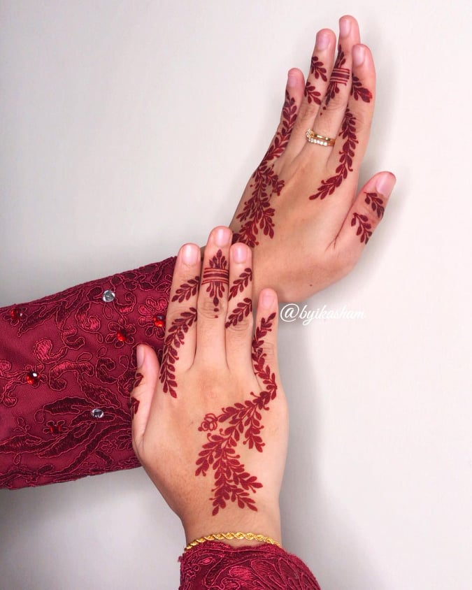 Finger Mehndi Designs - Tikli