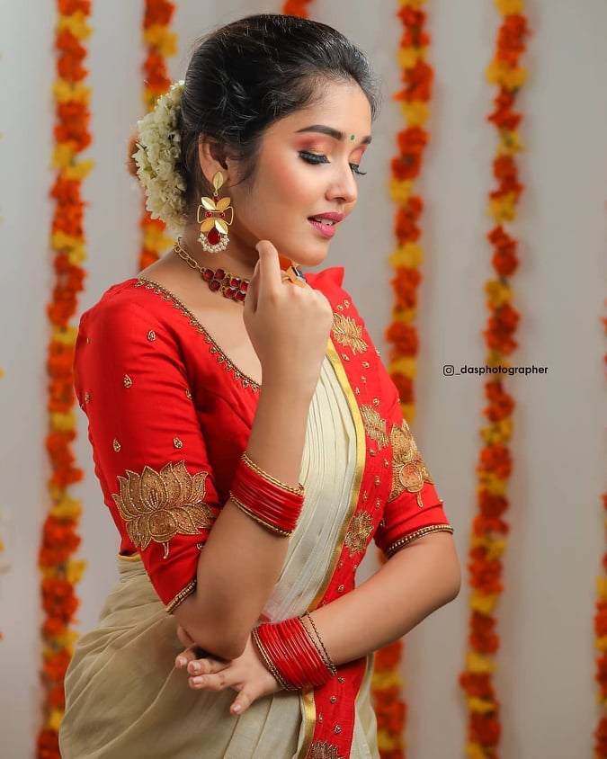 Priya Prakash Varrier in sexy blouses | mirchiplus
