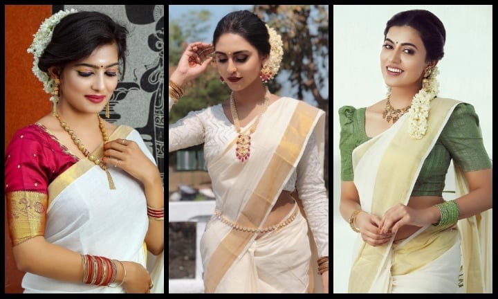 The Kerala Kasavu Saree - A Timeless Golden Glimmer | WeddingBazaar