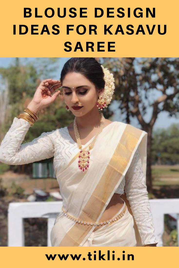 Kerala saree simple makeup|jasmine/rose Hairstyle|Smokey eyes with kajal|No  brushes makeup|Asvi - YouTube