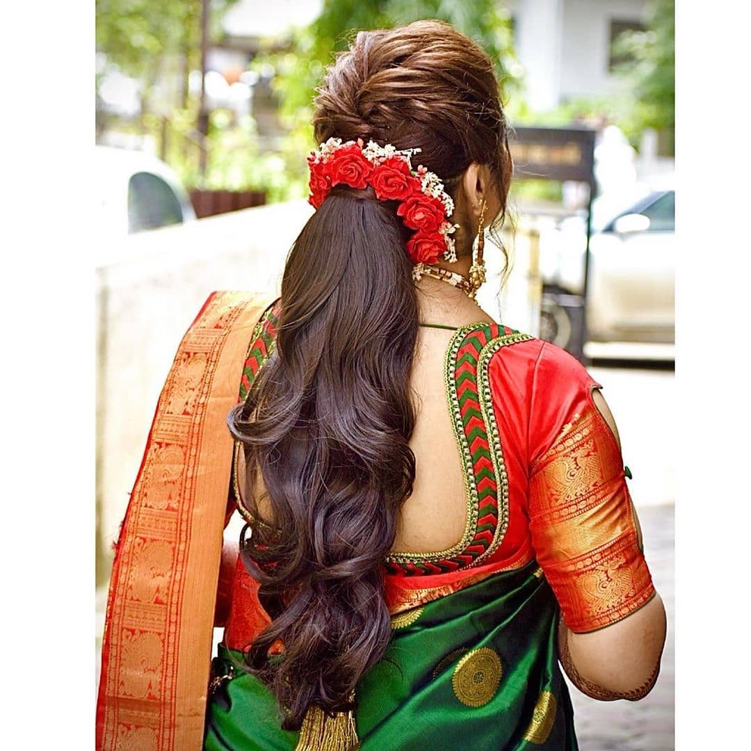 The Beautiful Lehenga Hairstyles For Wedding Reception - Gajiwala