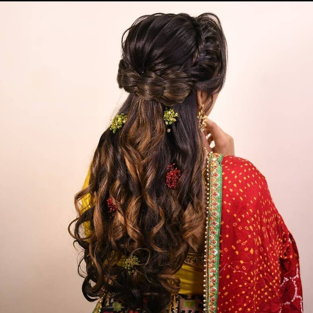 Best Indian Reception Bridal Hairstyles for All Hair Face  Dress Types