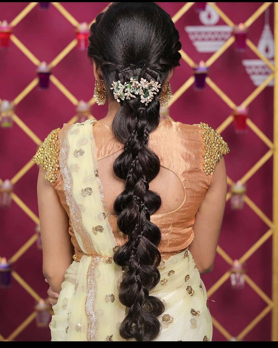 Aggregate 126+ hairstyle for reception saree latest - vietkidsiq.edu.vn