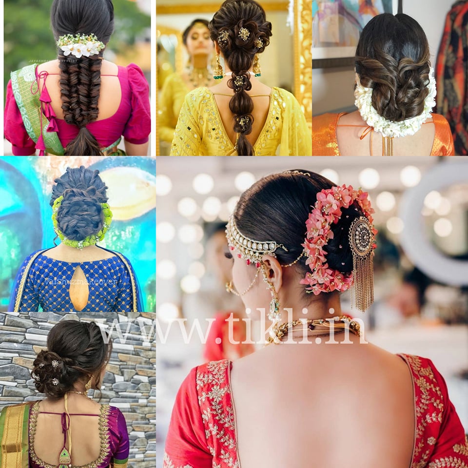 easy and simple hairstyles with lehenga! messy bun | new hairstyles | party  hairstyles for long hair - YouTube