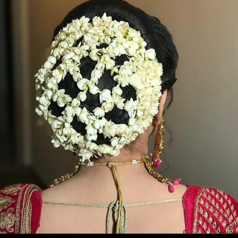 Gajra Laden Bridal Braid Trend! Hit Or Miss? | Bridal braids, South indian  wedding hairstyles, Indian bridal hairstyles