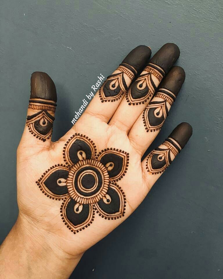 simple-mehndi-designs-for-left-hand-palm-neeta-desai-sharma-mandala-henna- design | Modern mehndi designs, Simple mehndi designs, Mehndi designs  bridal hands