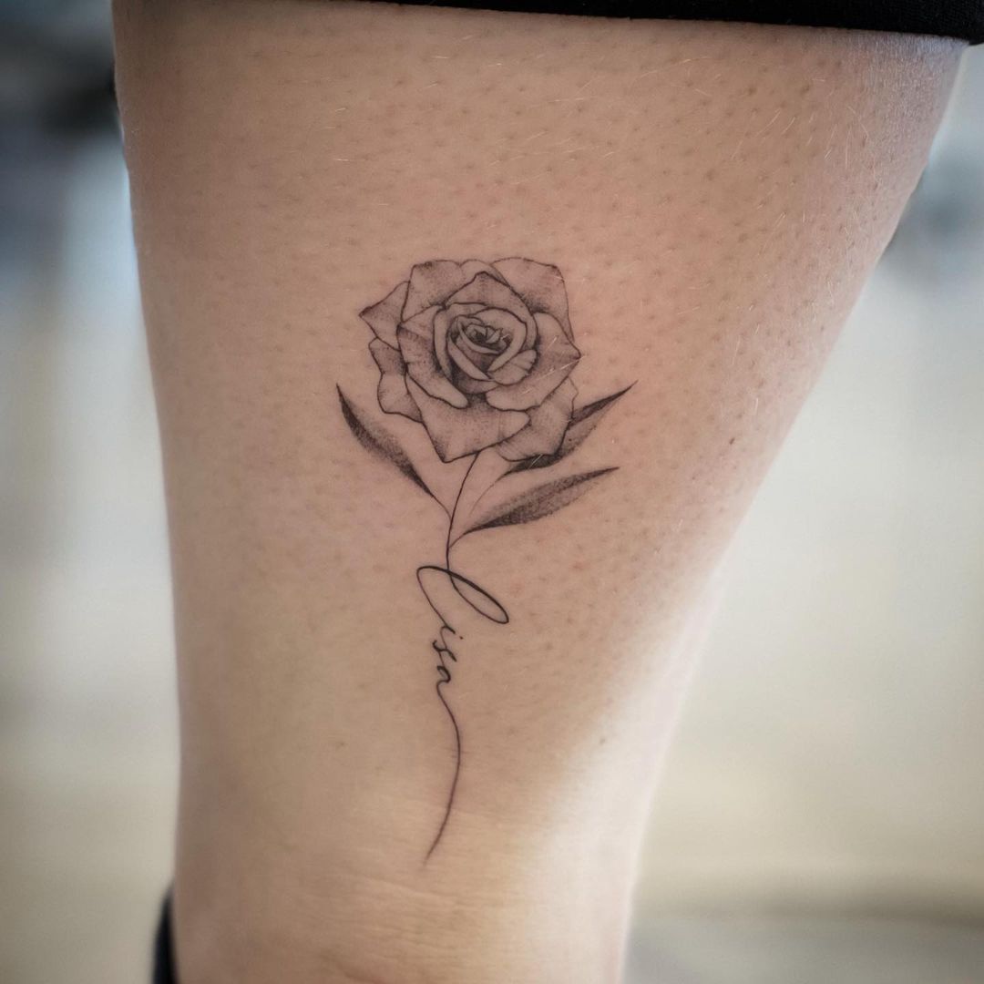 Tattoo uploaded by danishtattooz10  Name with Rose Tattoo  Tattoodo