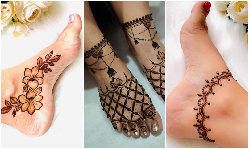 20 Minimalistic Mehndi Designs For Your Feet | WedMeGood