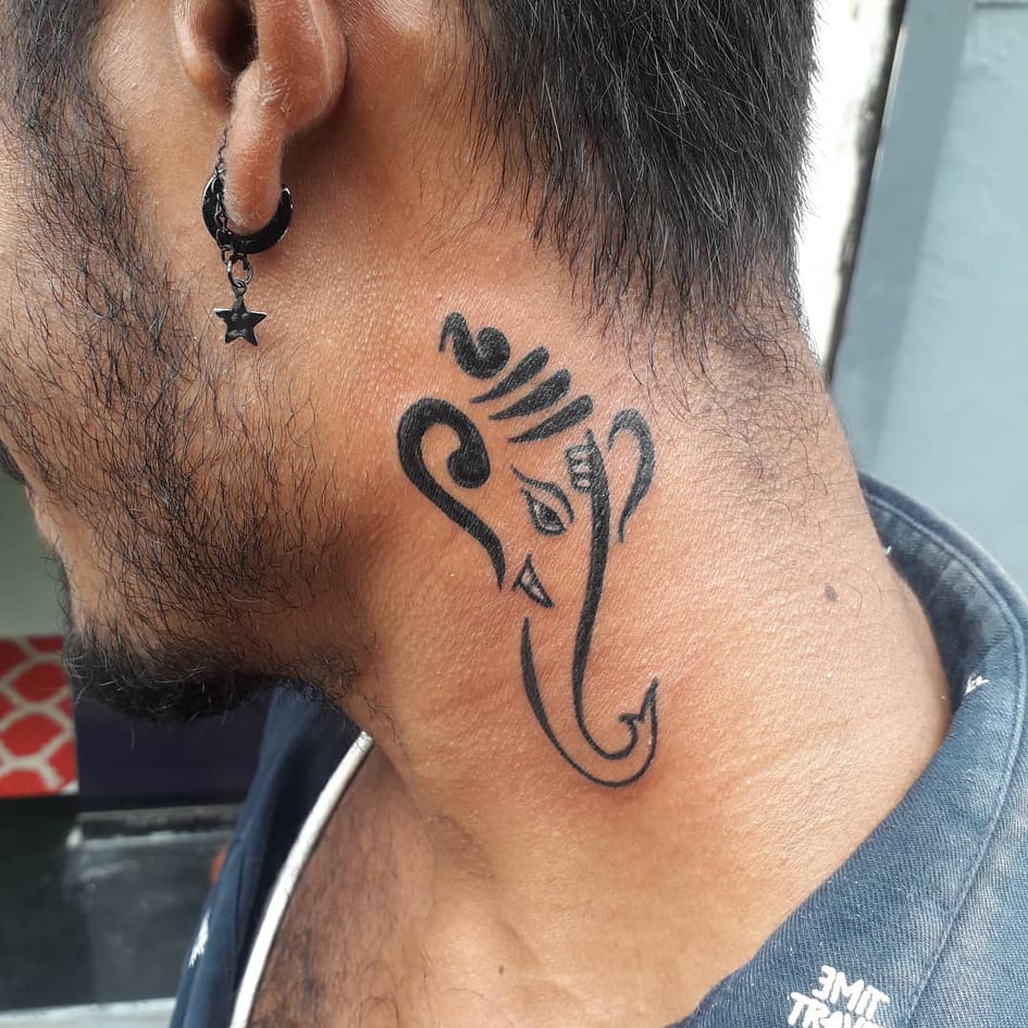 Ganesha Tattoo Designs ll Simple Ganesha Tattoos by Cute Anjali  YouTube