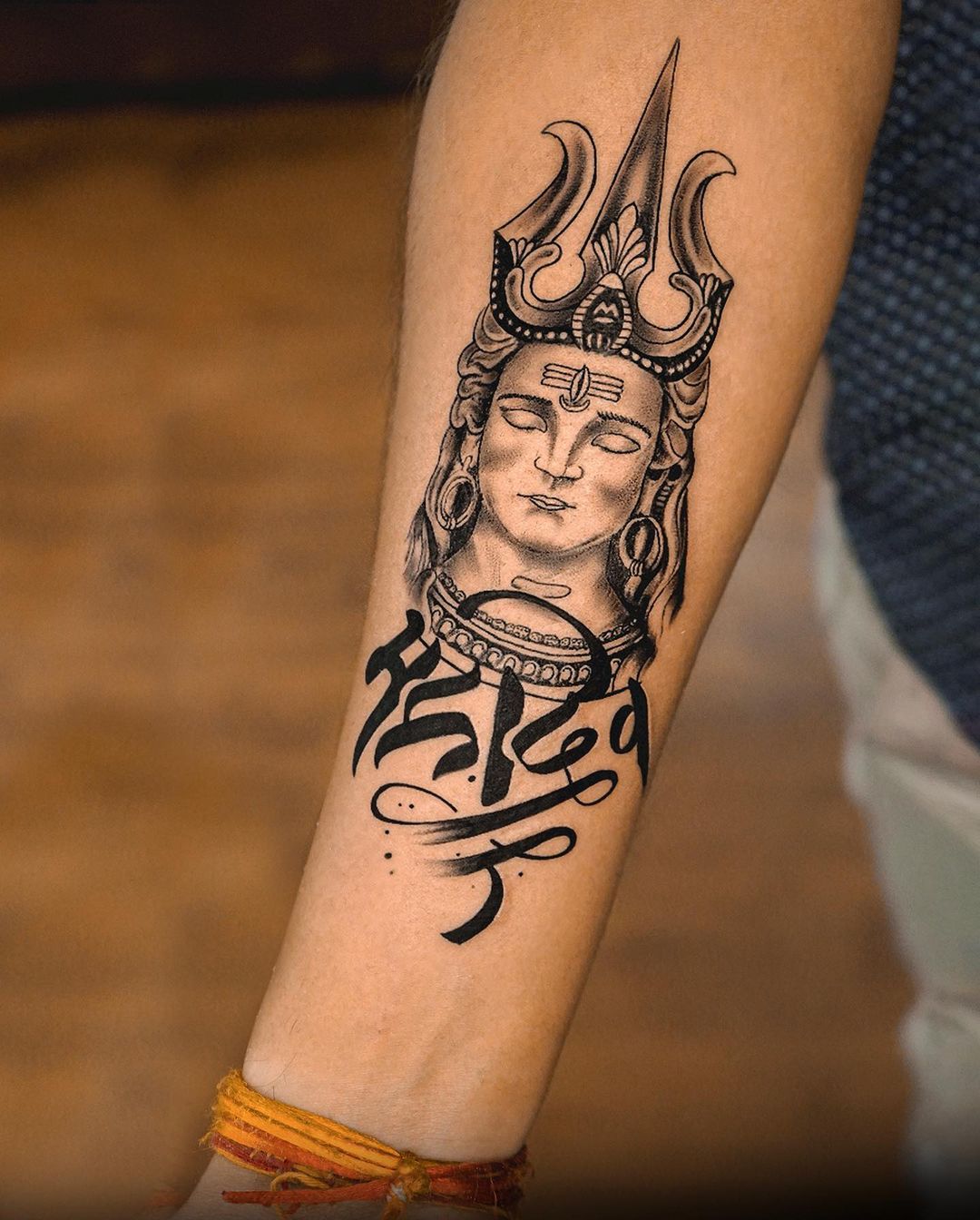 Trishul Tattoo on Hand with Mahamrityunjay Mantra Embrace the Divine  Symbolism
