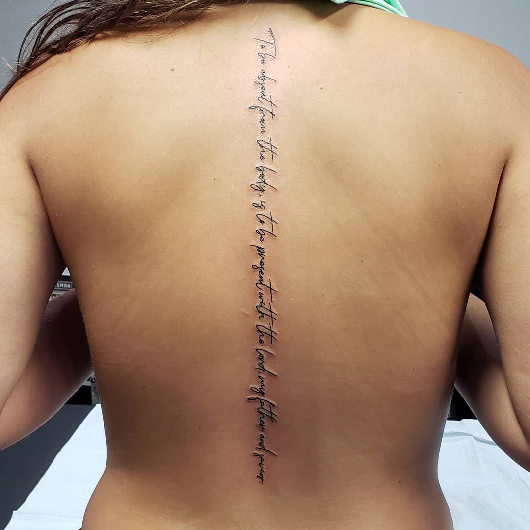 Gorgeous And Sexy Spine Tattoo Designs and Its Meaning - Tikli