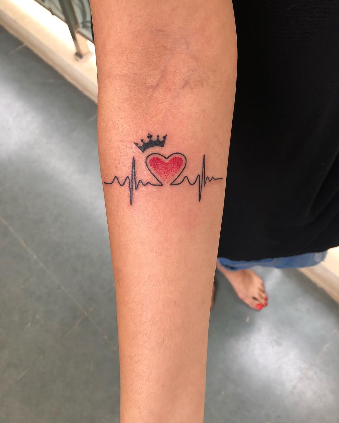 Share 91+ about heartbeat with heart tattoo latest - in.daotaonec