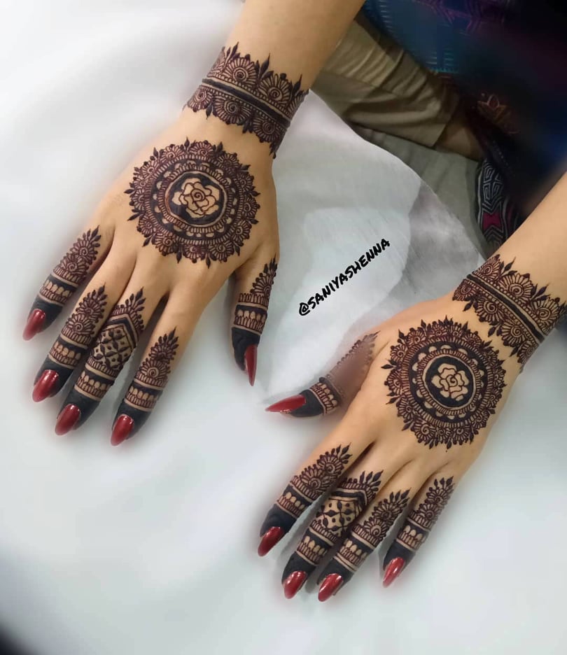 Top more than 158 front round mehndi design best