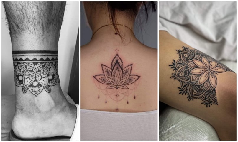 Mandala Tattoo Design Template Stock Vector - Illustration of flower, tattoo:  80930325