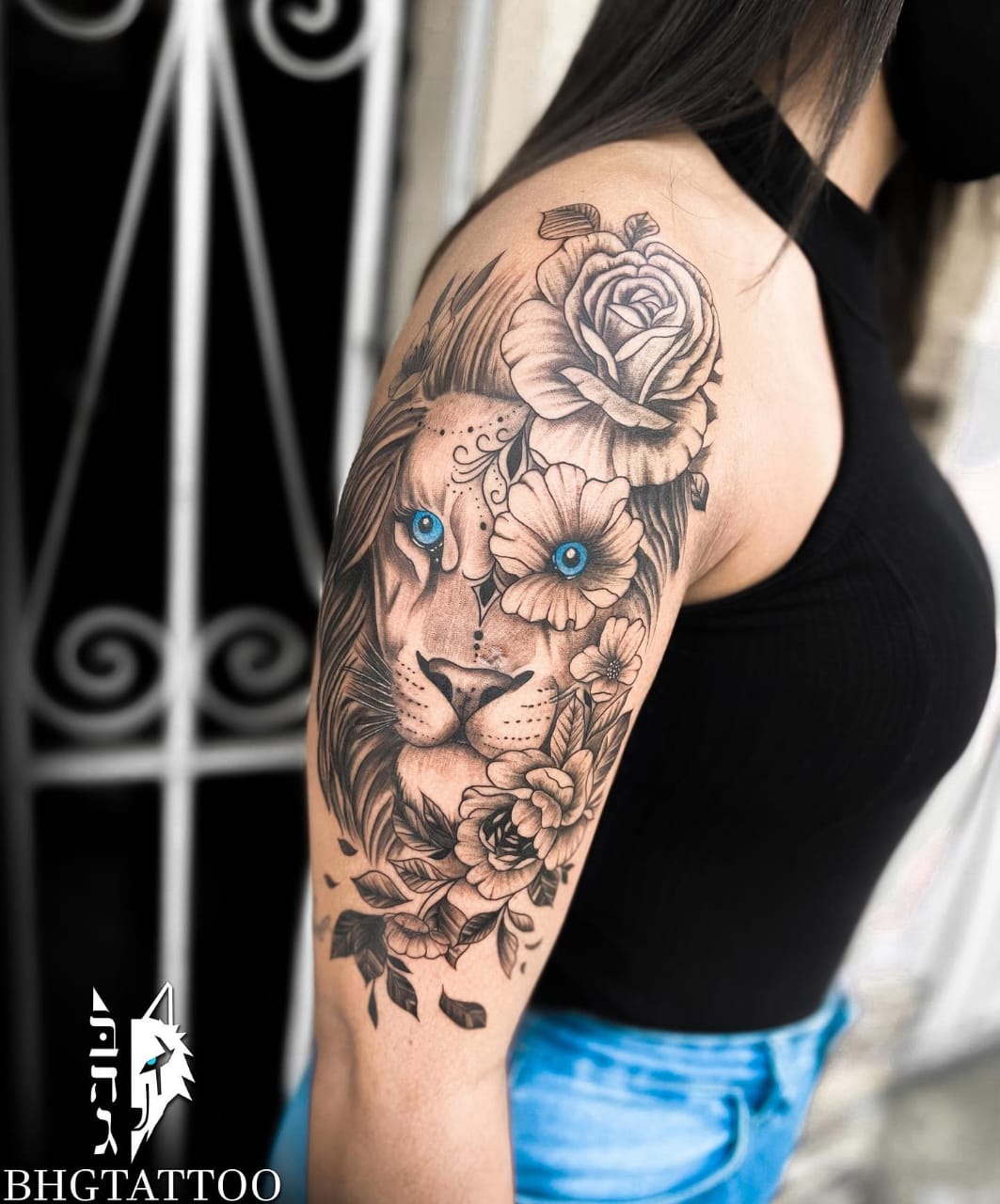 TattooCharm  Male and female lion innerforearmtattoo  Facebook
