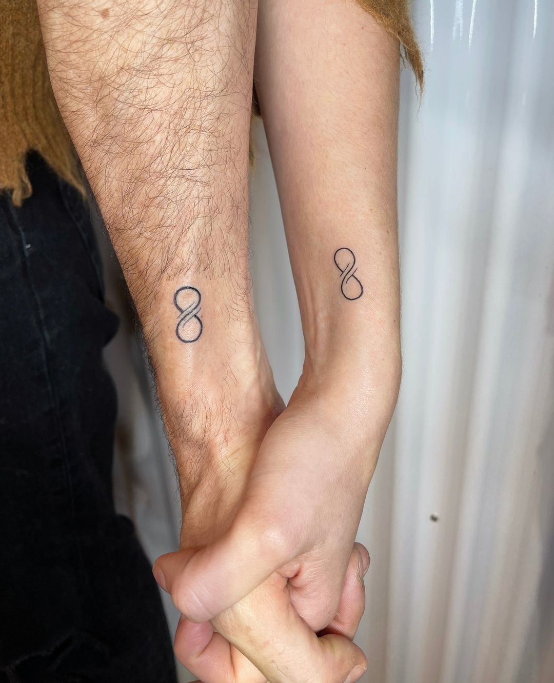 Best infinity love couple tattoo on fingers  Infinity tattoos Friendship  tattoos Cute couple tattoos