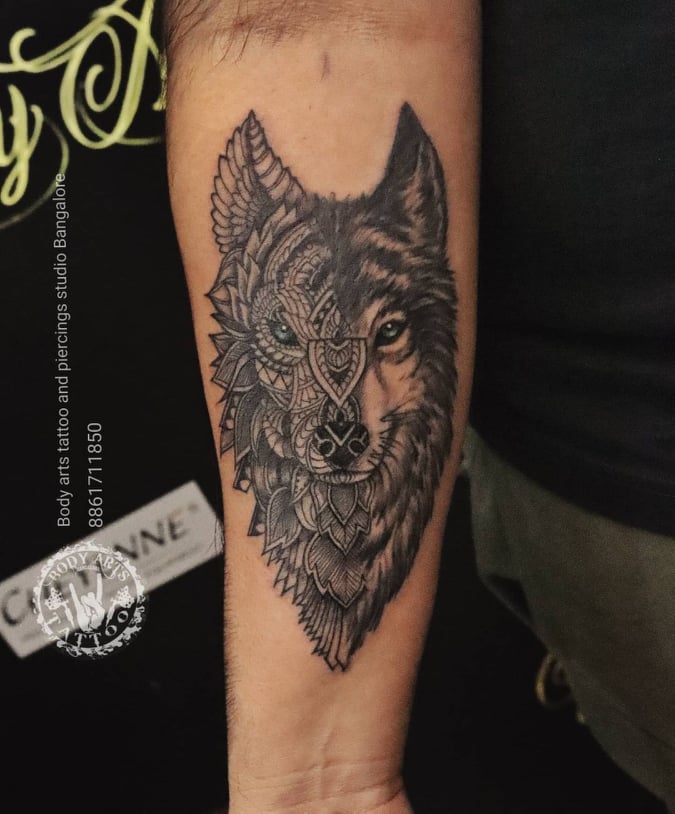 Aggregate 76 geometric wolf tattoo sketch best  thtantai2