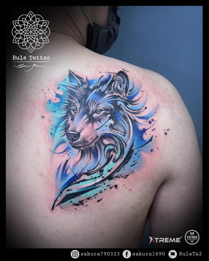Details 103+ about tribal wolf tattoo designs super cool -  .vn