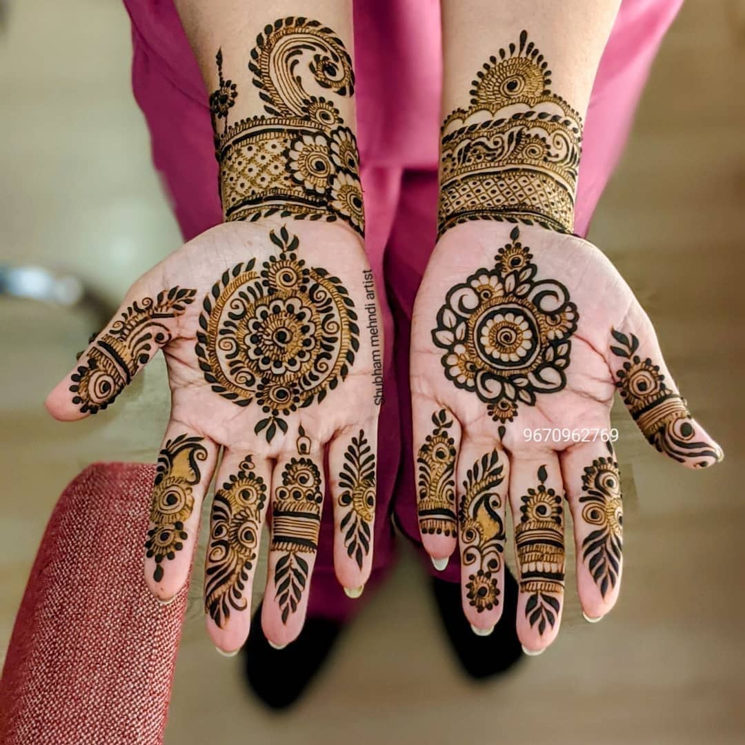 Flower Mehndi Design For Wedding Season - 100 Images