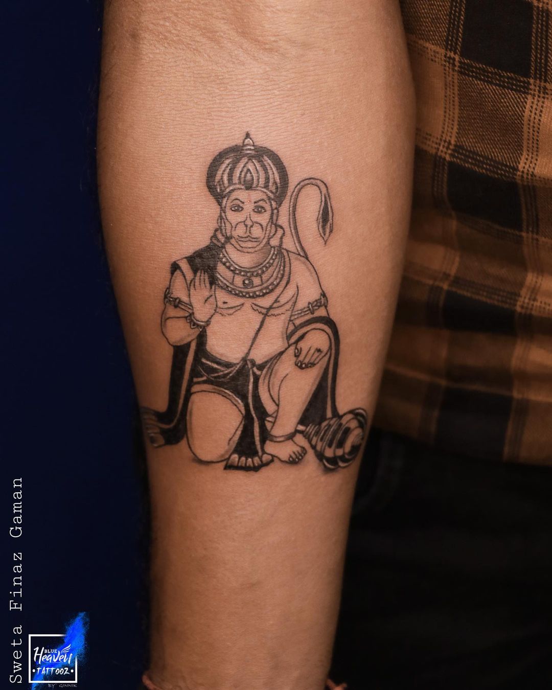 Hanuman Ji Gada Tattoo Waterproof For Boys and Girls Temporary Body Tattoo