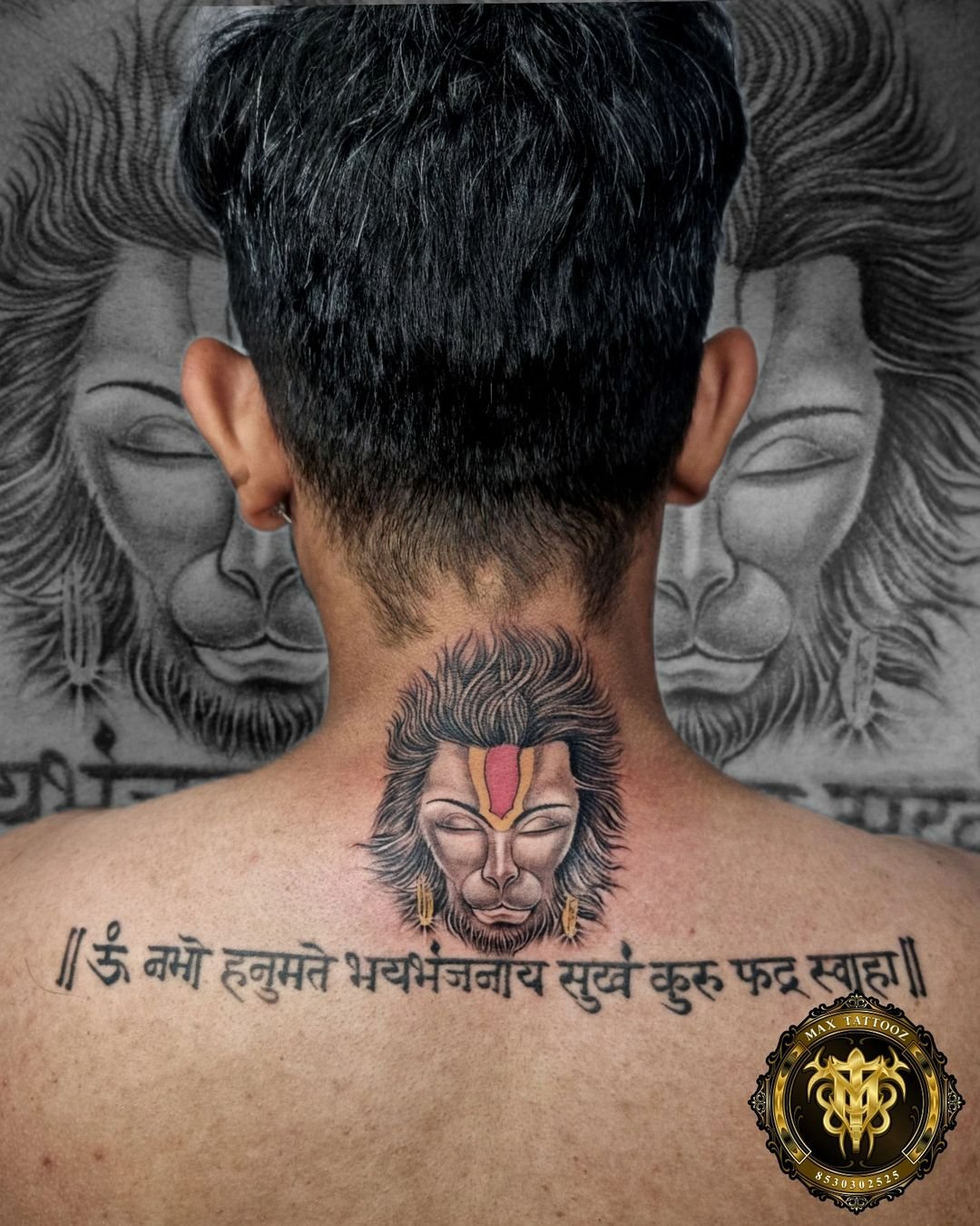 Hanuman With Mantra Band Tattoo Design. . . . #hanumanji #hanuman  #hanumanjayanti #hanumanstatus #hanumanchalisa #hanumangarh… | Instagram