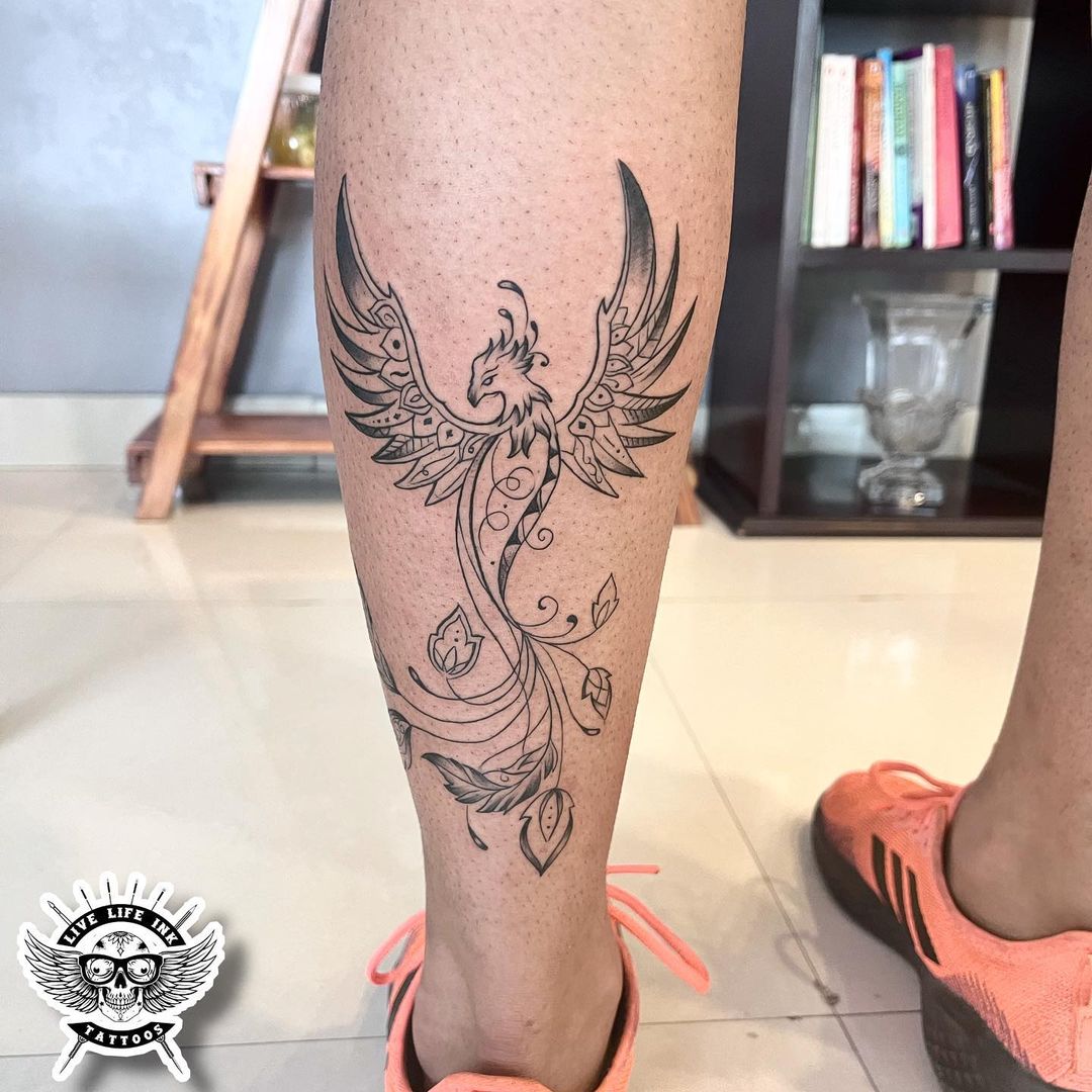 Leg Tattoo For Girls