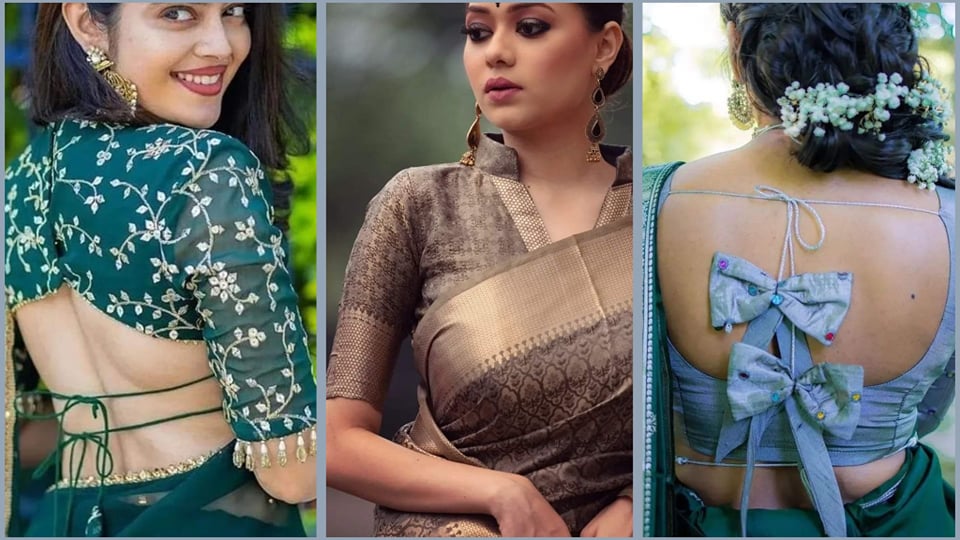 Full neck blouse designs for indian sarees – Latest Indian Saree Blouse  Designs Patterns Back & Front Neck | Blouses Discover the Latest Best  Selling Shop women's shirts high-quality