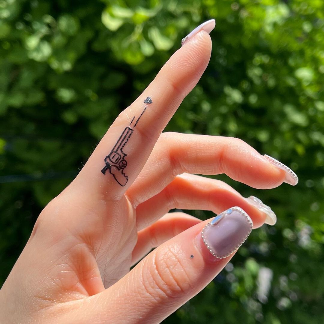 NEW FEAR LOVE Finger Tattoo  Simply Inked