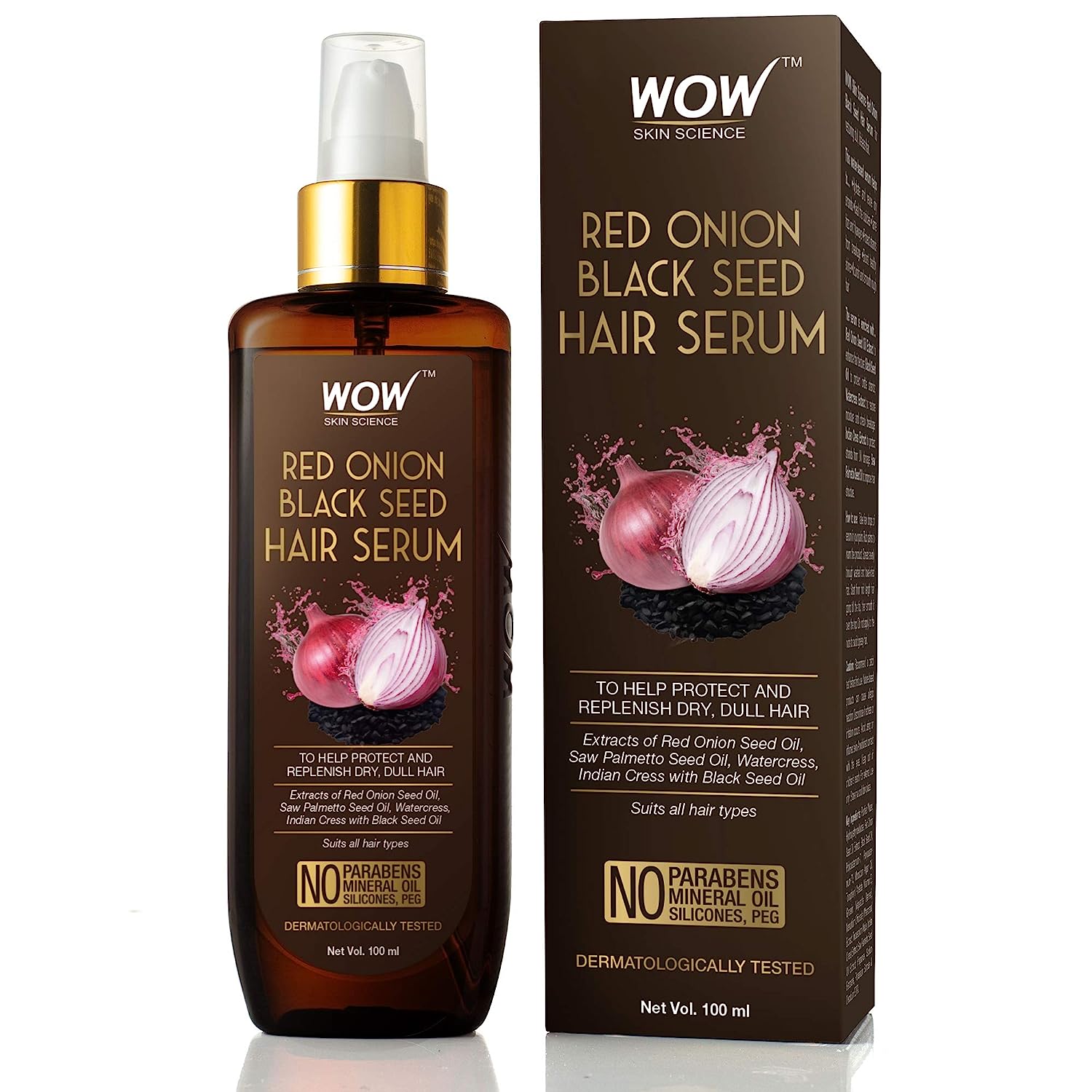 WOW Skin Science Non-Sticky Onion Hair Serum