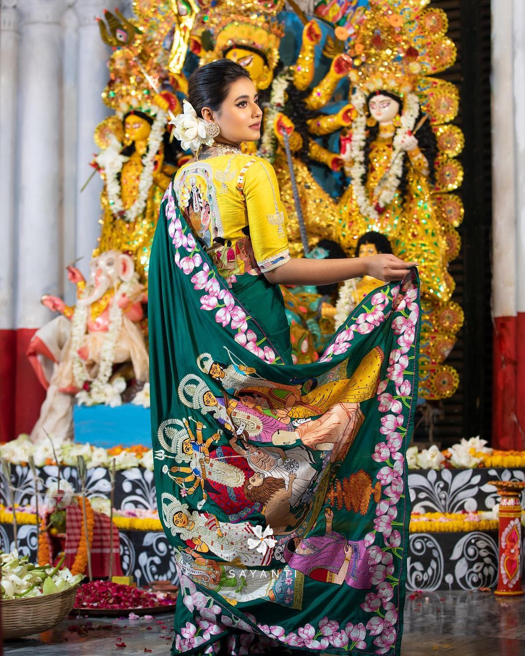 Durga Pooja Saree