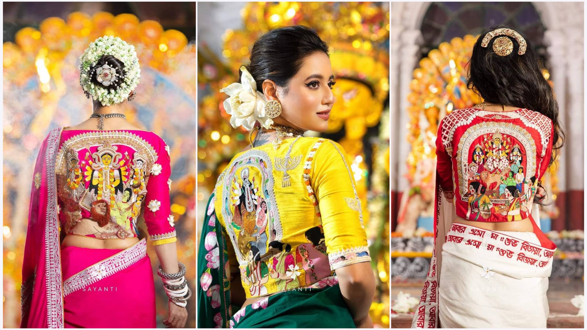 Brighten Up Your Durga Puja With These Gorgeous Blouse Designs | Blouse  designs, Unique blouse designs, Blouse designs silk