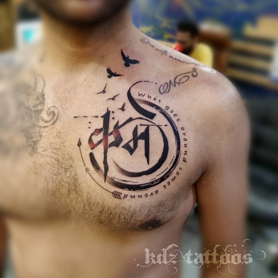 Beautiful Karma orignal design  Tattoo by Arjun prajapat inkrediblearjun   At blackinkshadetattoos  Thanks   Neck tattoo Karma tattoo  Unique tattoos