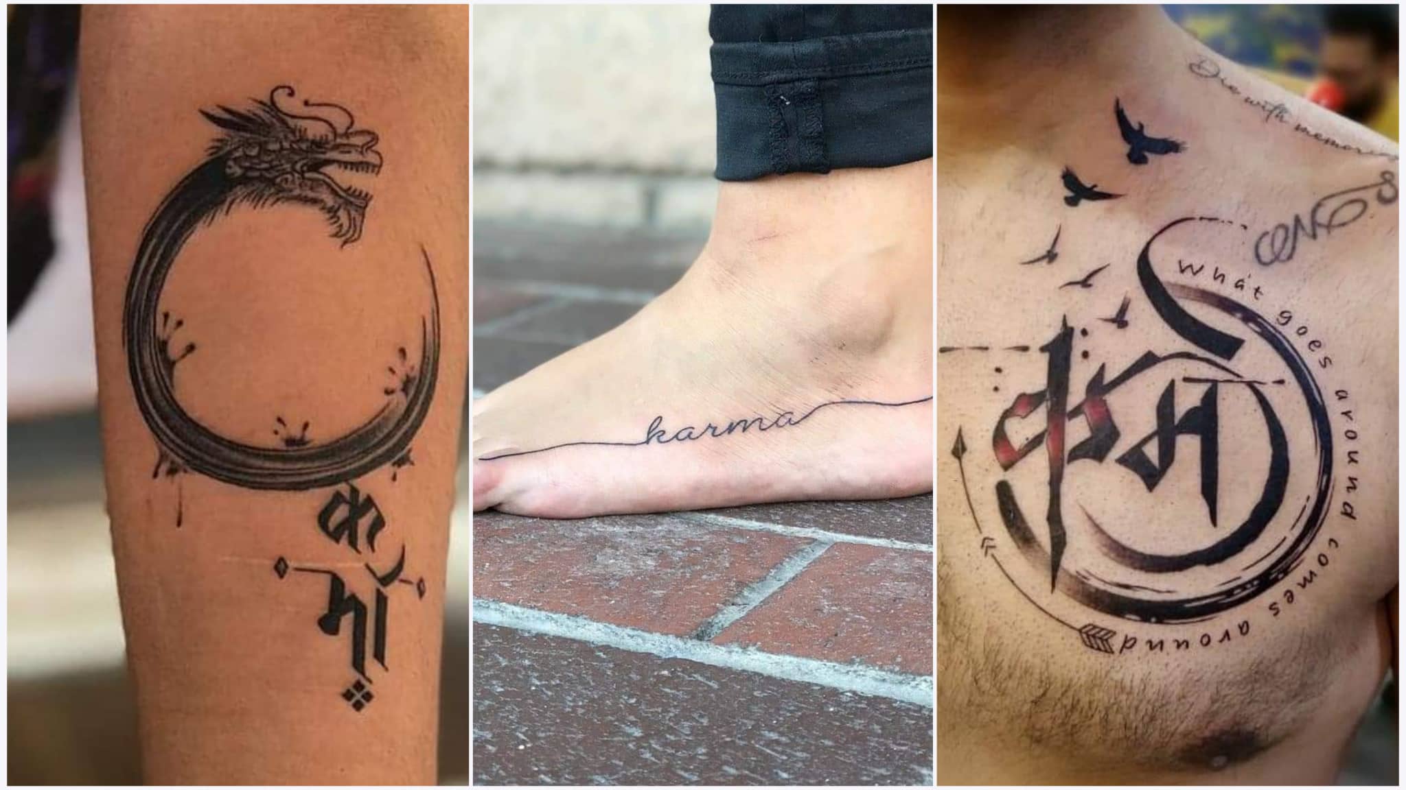 Karma tattoo design