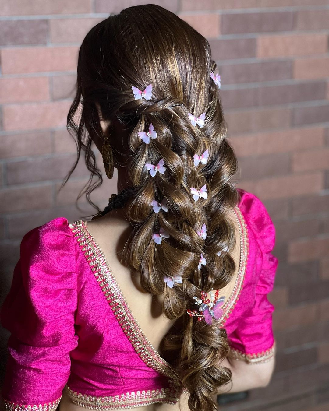 hairstyle for lehenga